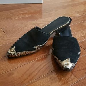 Haider Ackermann Suede Leather Mules